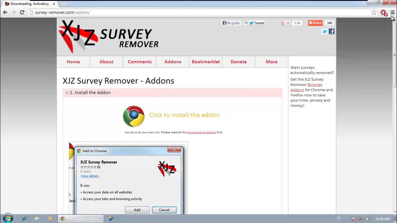 download a survey remover